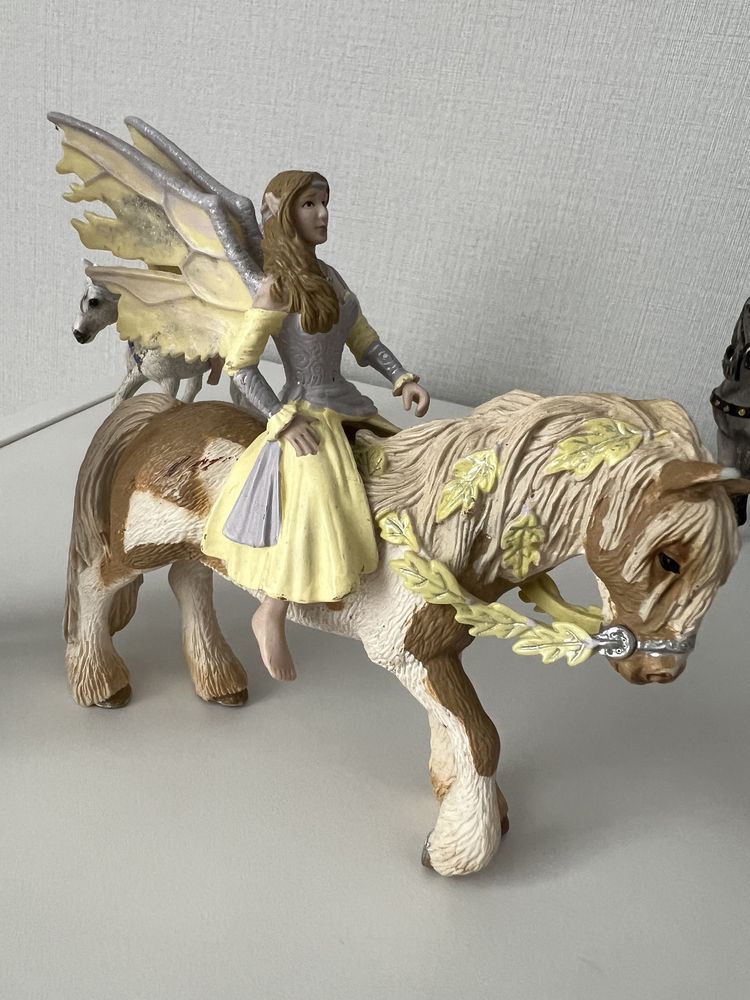 Schleich Шляйх фигурки лошадь конь фея лошадки собака оригинал