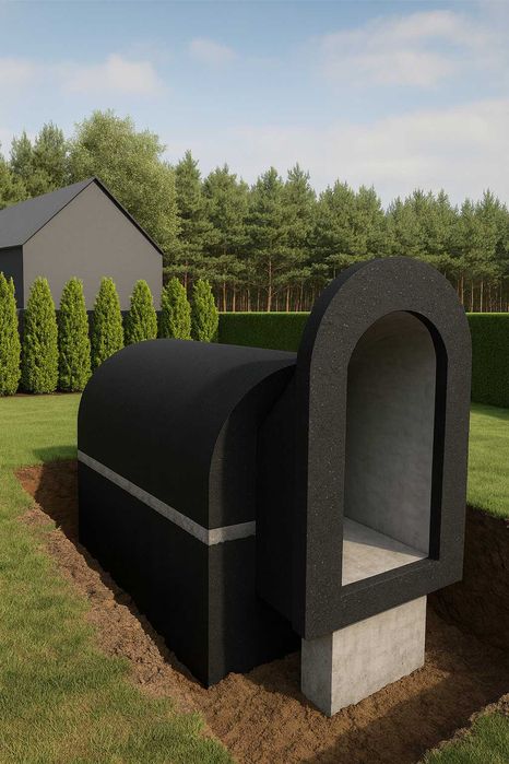 Gotowa piwnica betonowa schron bunkier dostawa PL Ziemianka ogrodowa