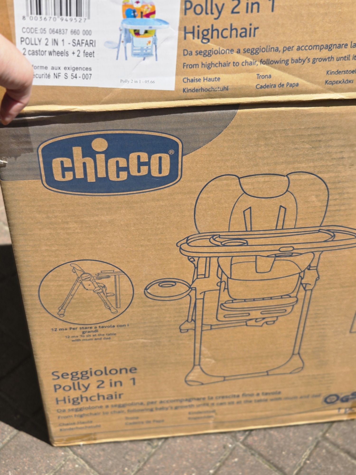 Chicco polly 2 in1 krzesełko do karmienia