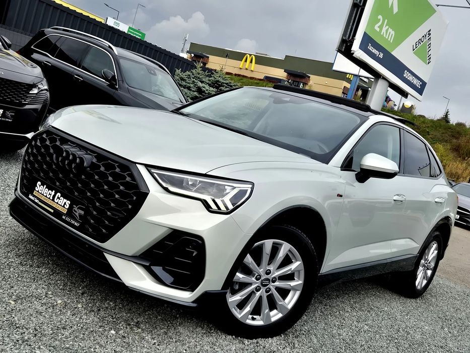 Audi Q3 Sportback Coupe FULL LED !! Panorama Dach ! Alcantara ! Asystenci ! Shadow Line