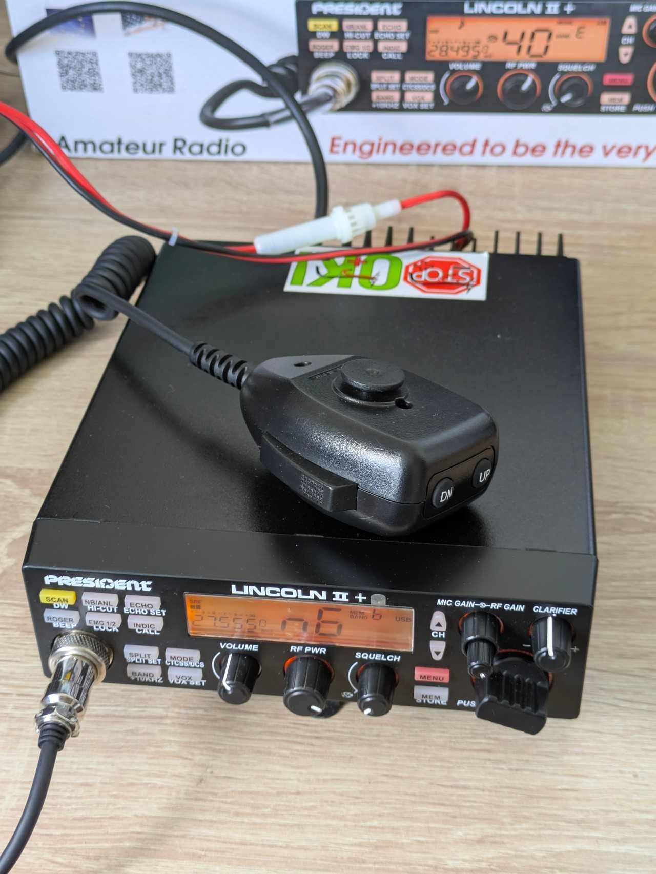 CB Radio President Lincoln 2+ v4 - SSB/AM/FM 35W
