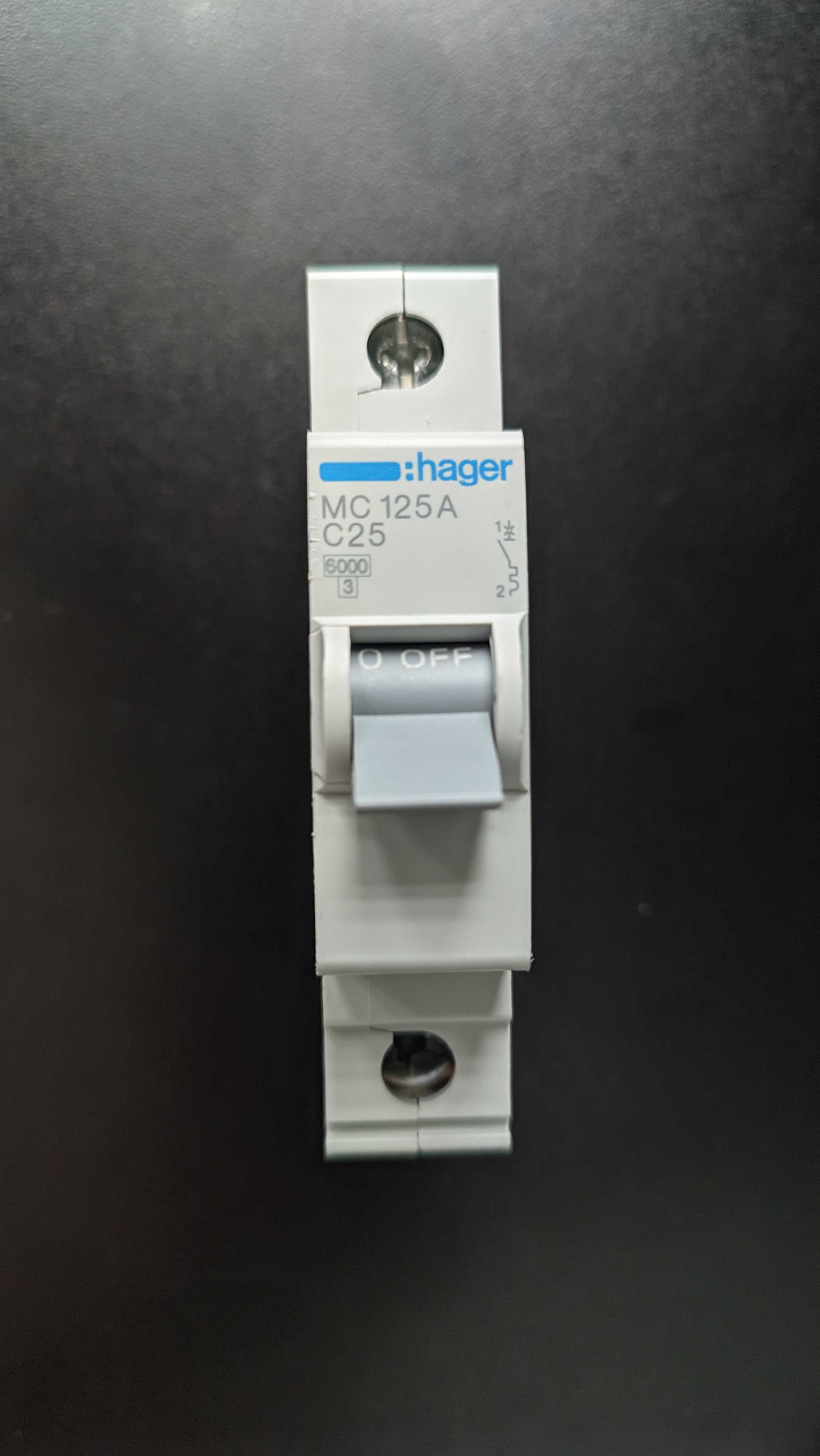 Автоматичний вимикач Hager C 25/1 (2 шт., нові)