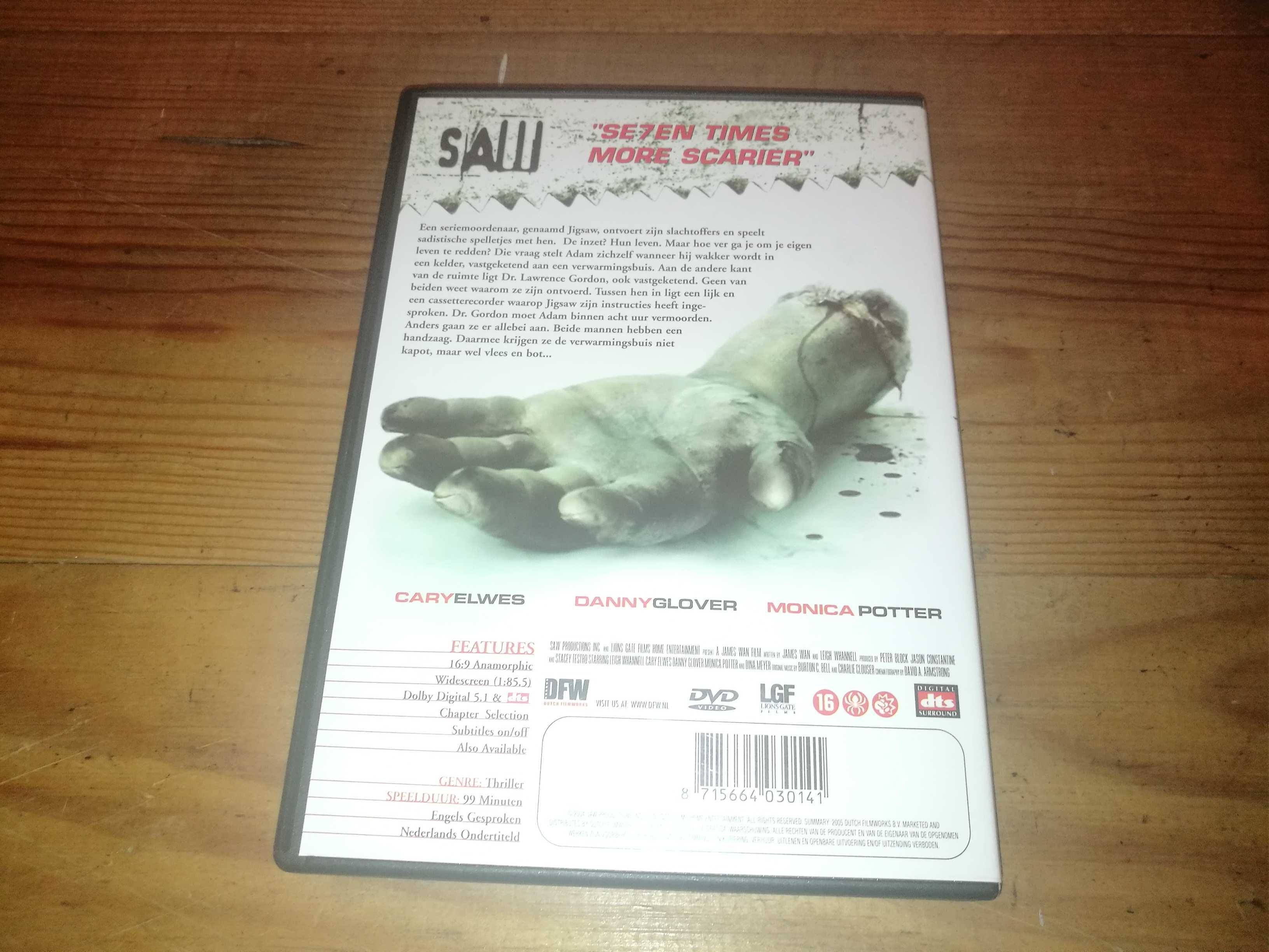 SAW DVD (sem legendagem - áudio Inglês)