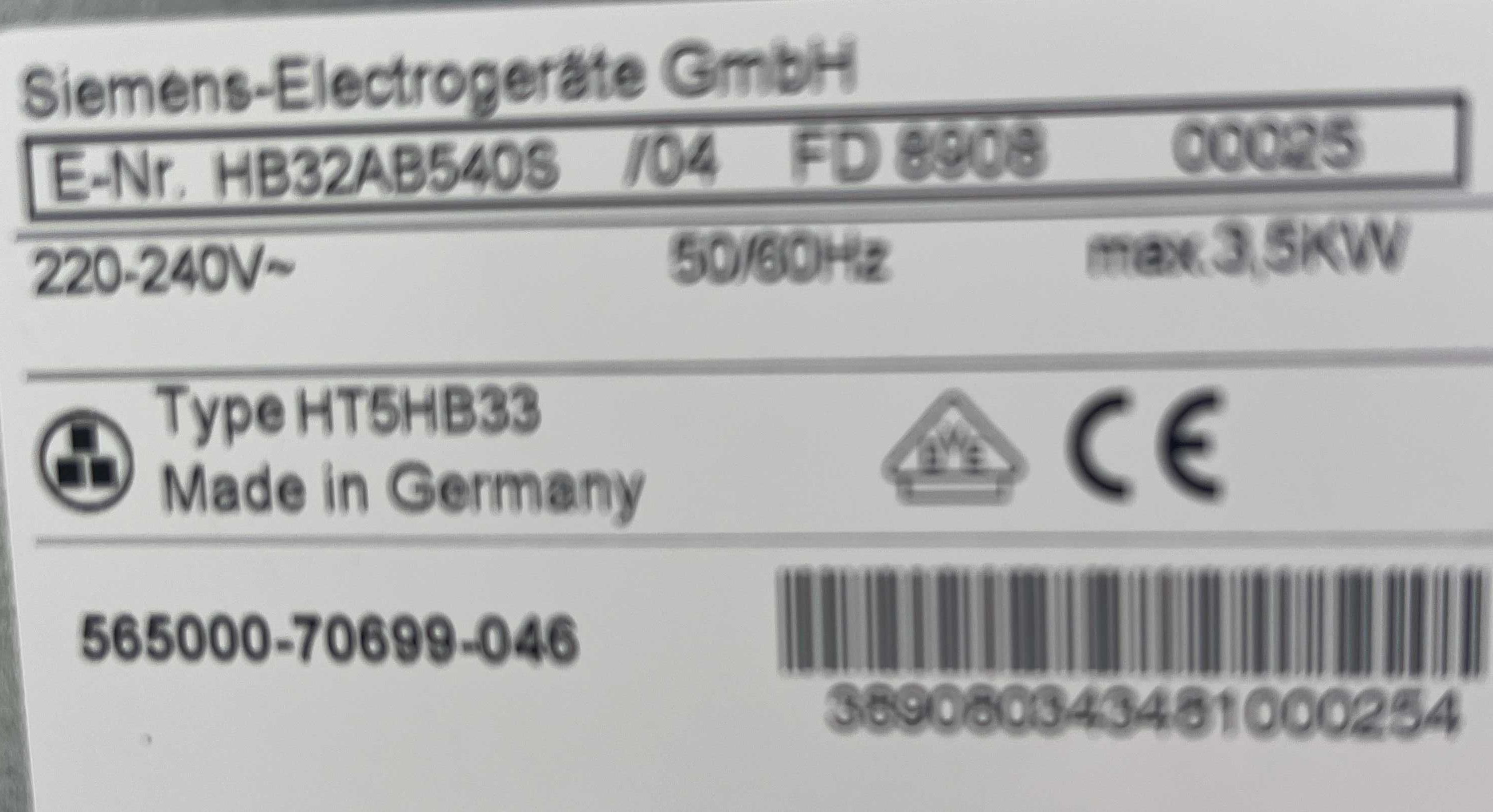 Духовка Siemens духовой шкаф Made In Germany