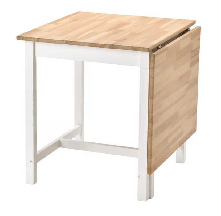 Mesa abas rebatív/pernas articul, castanho claro - COMO NOVA!