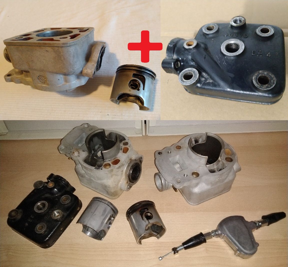 Cilindro Aluminio 48 mm + Colaca + Piston e Segmentos - RMX e TS 50cc