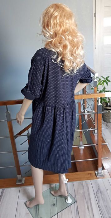 Sukienka Koszulowa w Delikatne groszki Roz. 50/52/54