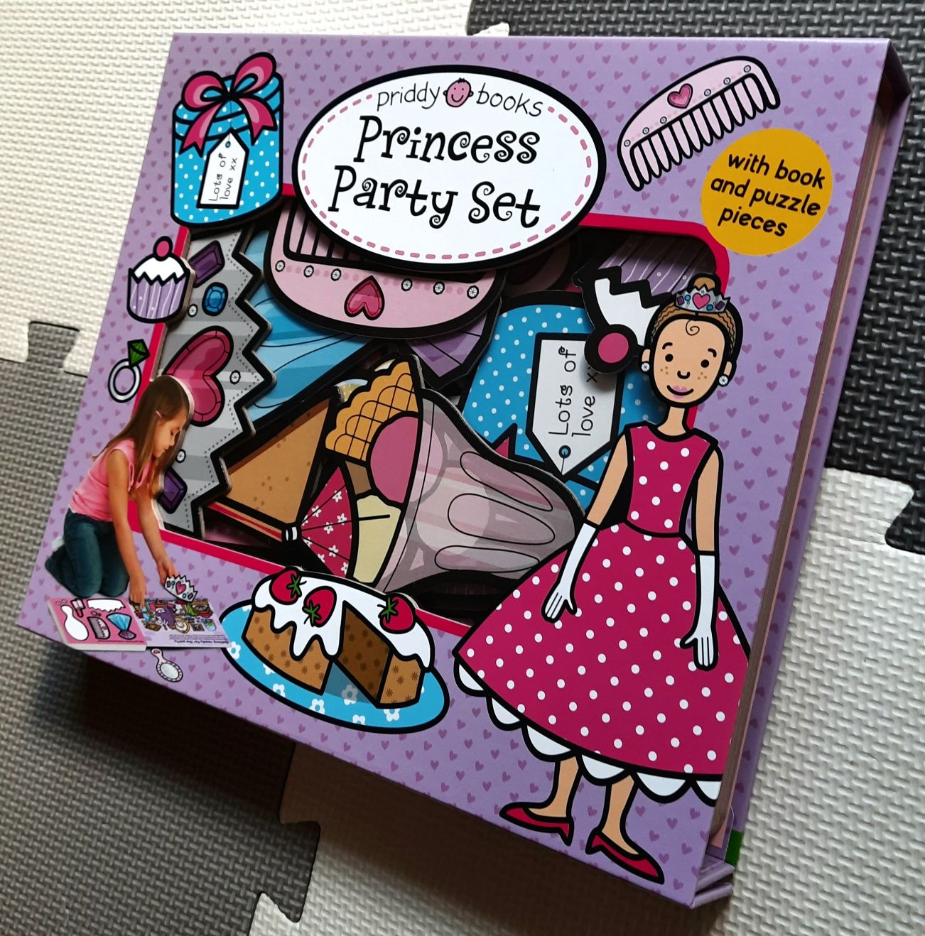 NOWA Let's Pretend Princess Party Set książeczka z puzzlami