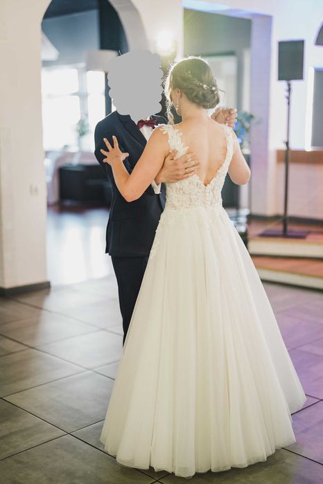 Suknia ślubna r. 38 klasyczna litera A