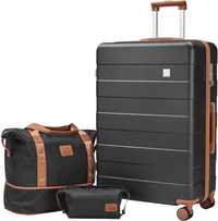 imiomo 3-częściowe, walizka z kółkami obrotowymi, bagaż  z zamkiem.