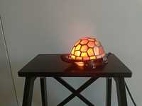 Lampa witrażowa żółw