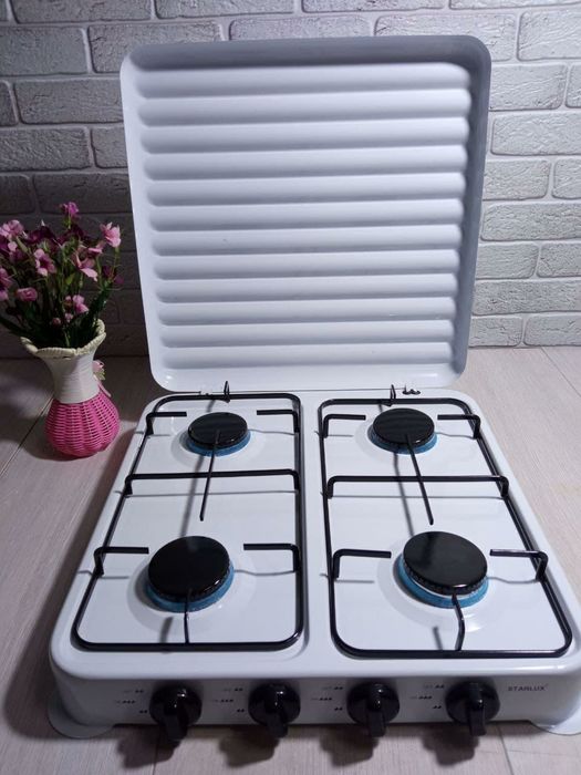 Настільна газова плита таганок на 4 конфорки