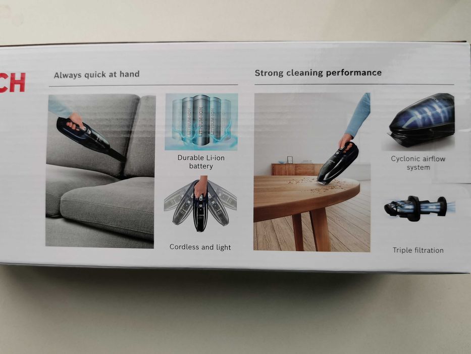 Пилосос ручний автомобільний акумуляторний  бездротовий Bosch BHN20L