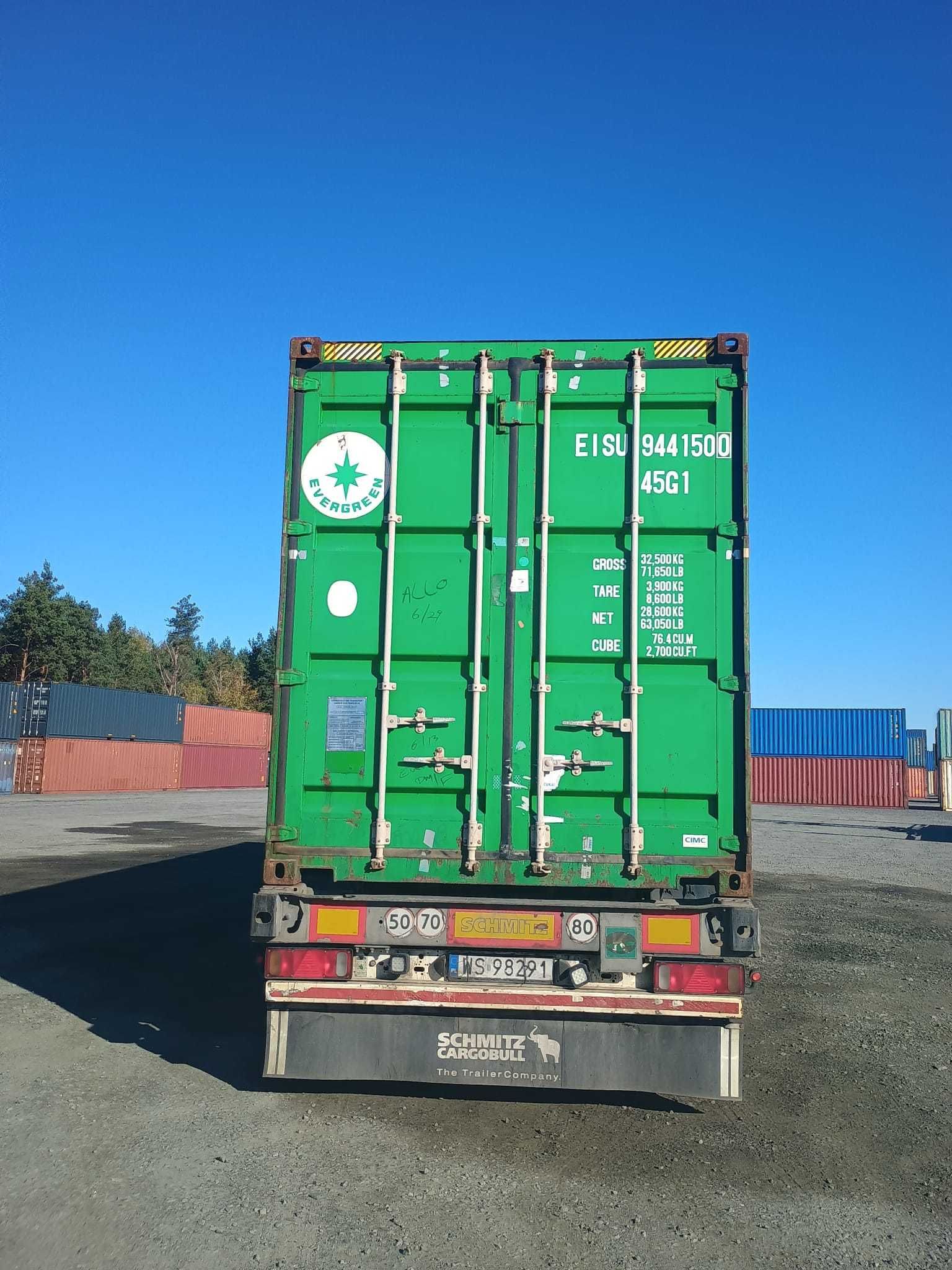 Kontener morski magazynowy 40 HC/DV, 12 metrowy + tani transport