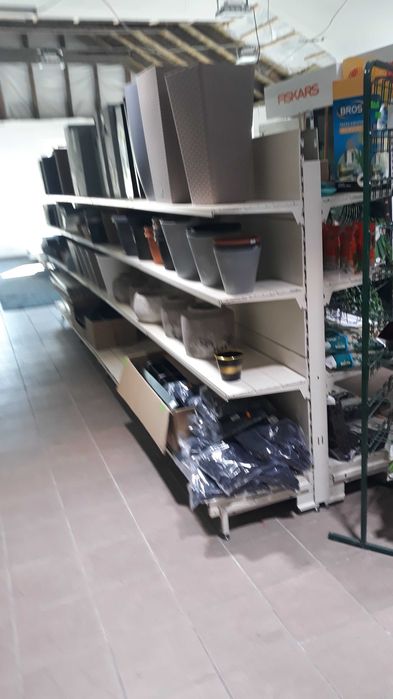 Modułowa metal gondola sklepowa regał sklepowy magazynowy dwustronny