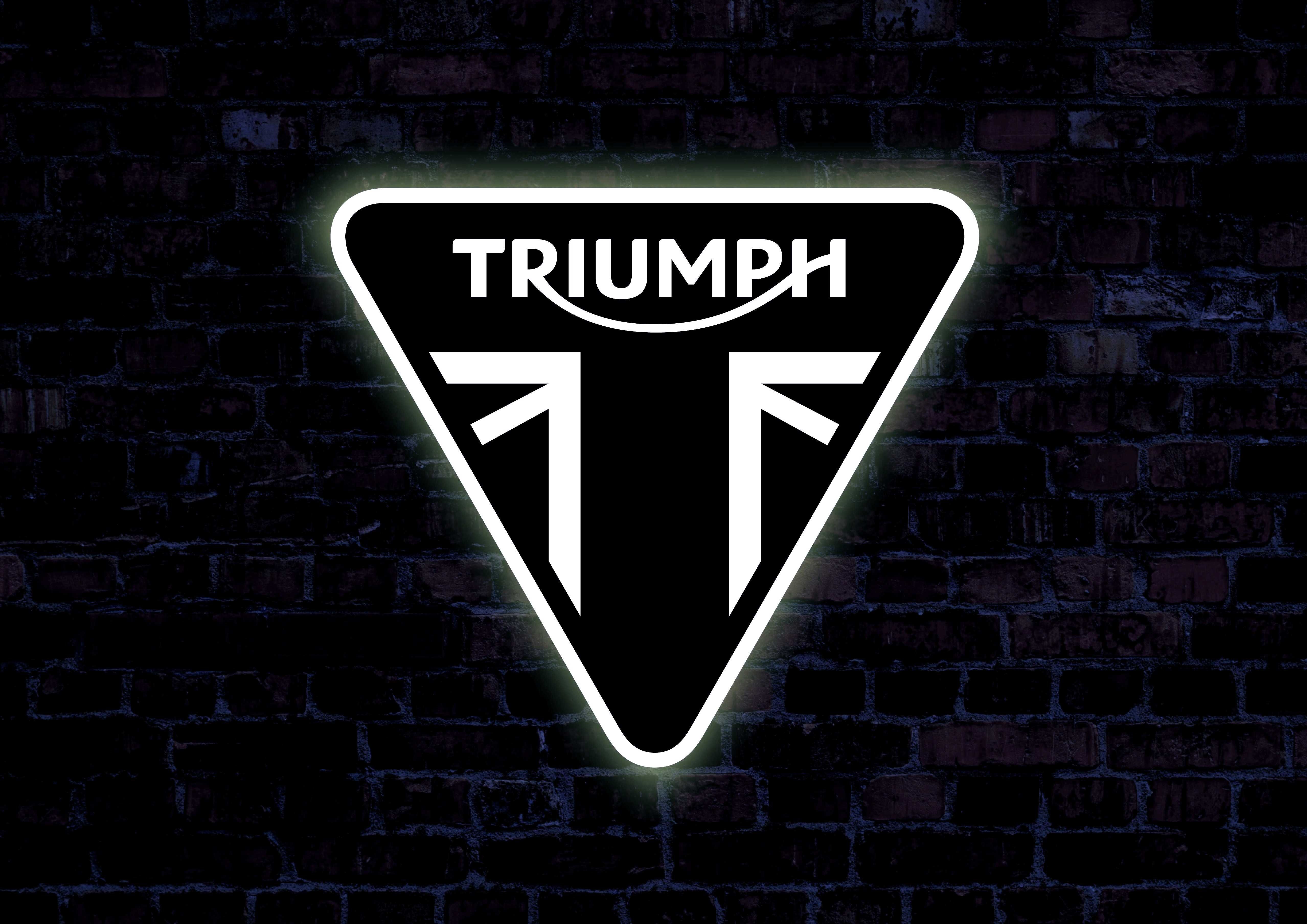 LED Neon TRIUMPH, Logo 3D, Znaczek LED, Podświetlana reklama, Baner