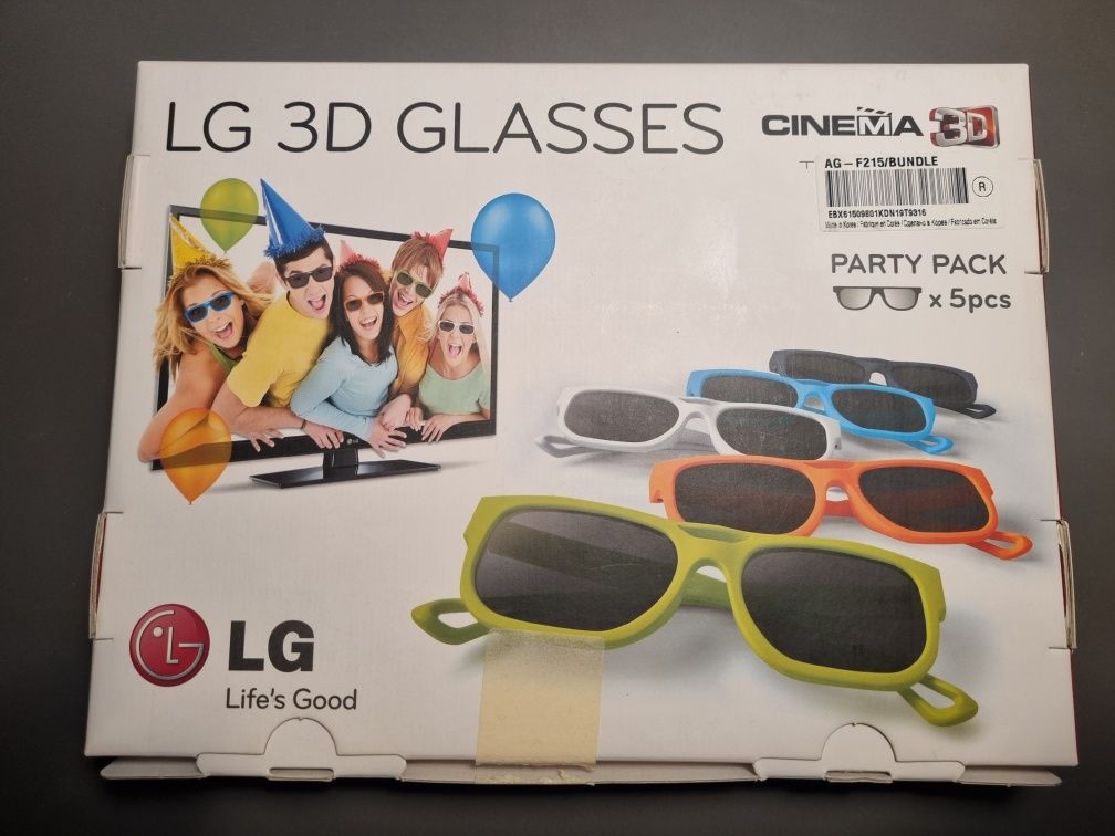 Okulary LG 3D GLASSES AG-F215 - 5 par.