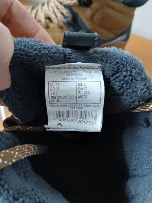 Трекинговые зимние ботинки детские фирмы Quechua оригинал