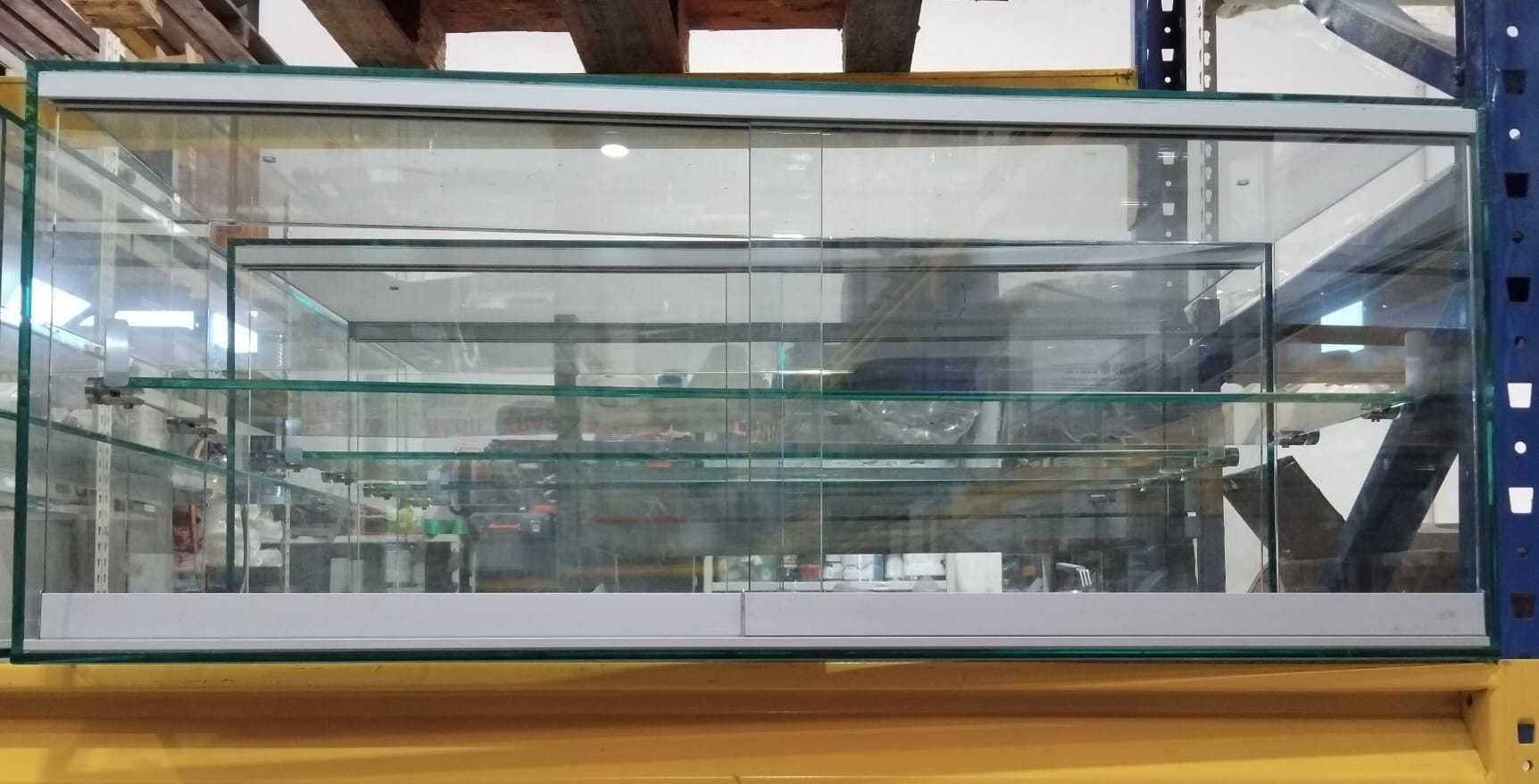 Vitrine expositora bancada vidro - com e sem portas