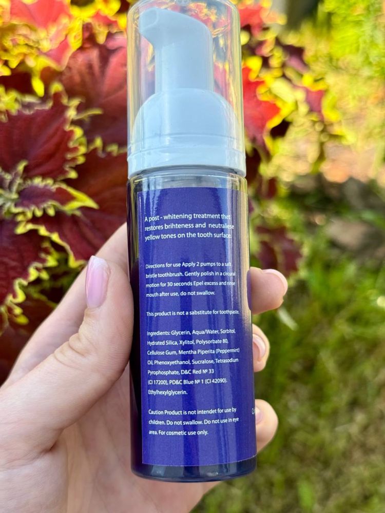 Hismile V34 Colour Corrector Foam 50 мл Фіолетова відбілююча пінка