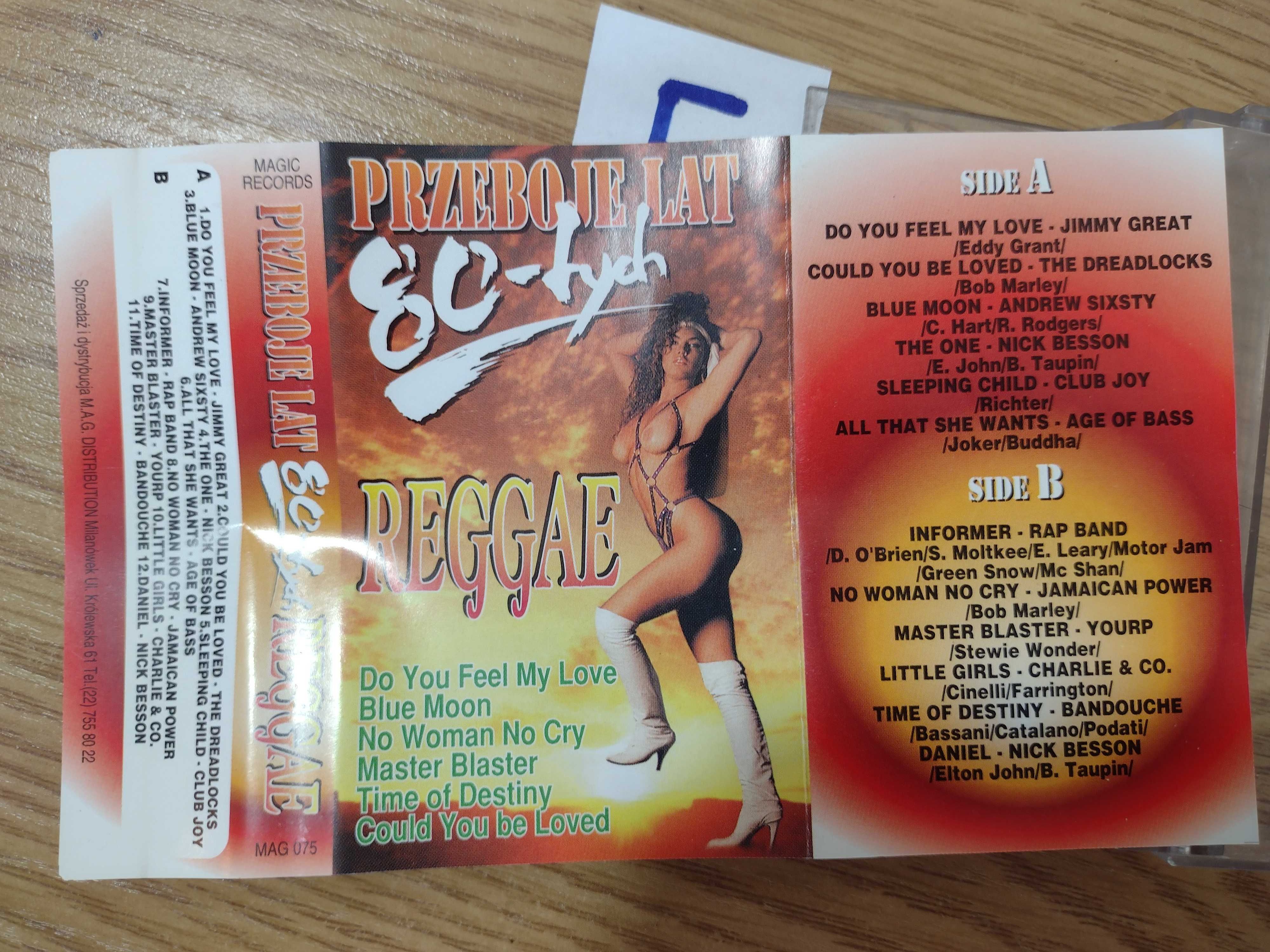 Kaseta Przeboje lat 80-tych Reggae