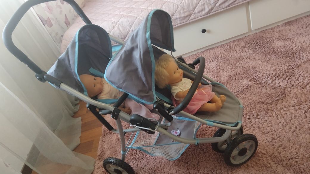 Brincar Carrinho Gêmeos p/ Bebés