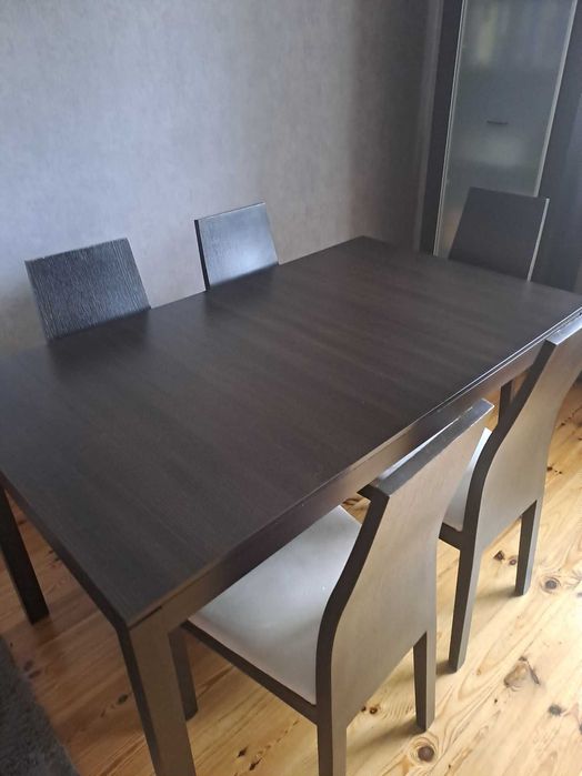 Meble do salonu zestaw ze stołem i 6 krzesłami
