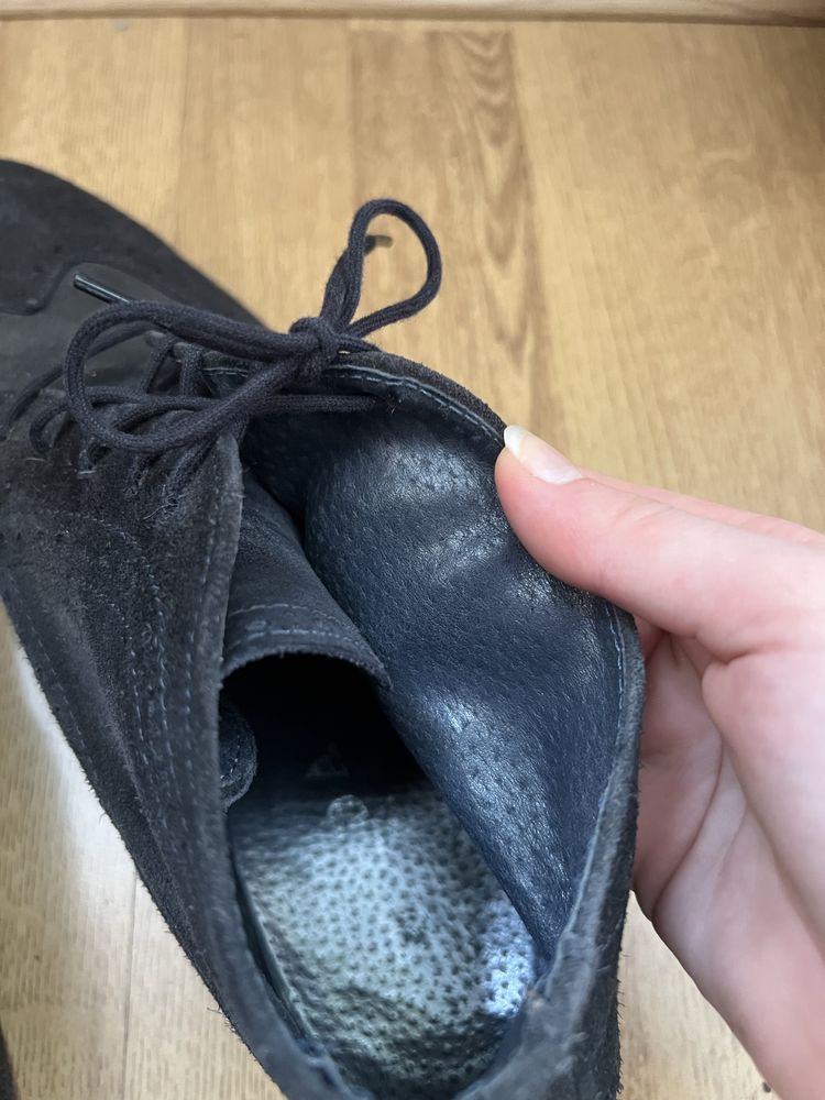 Buty trzewiki zamszowe wizytowe eleganckie