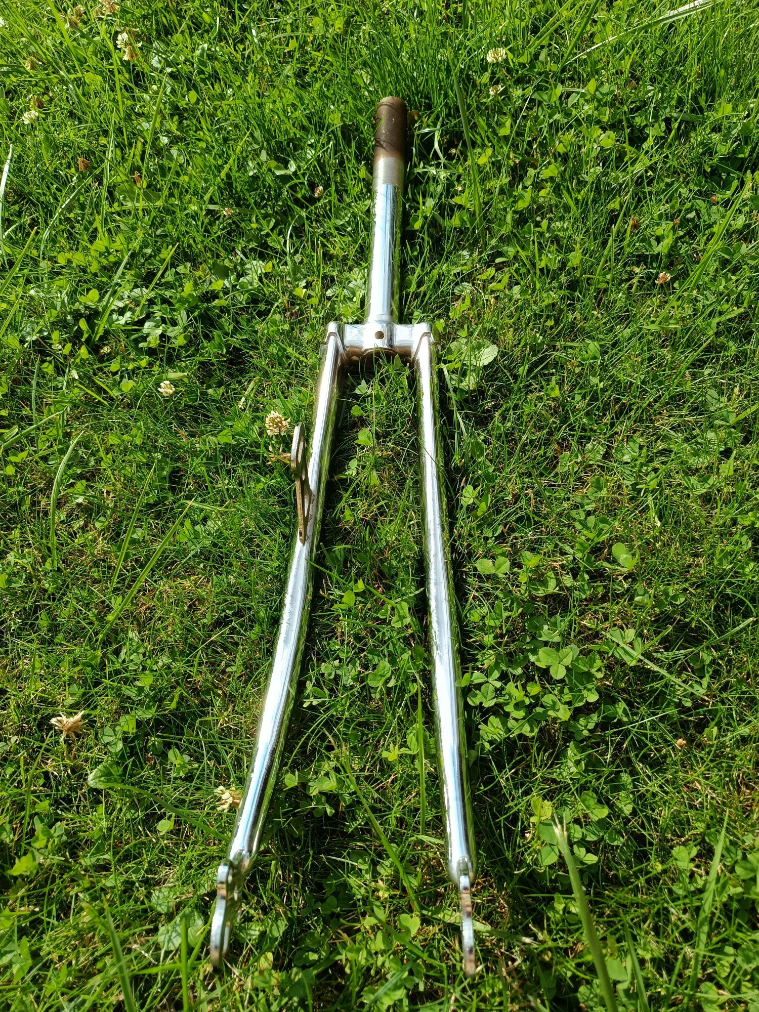 Widelec chromowany 26 szosowy fixie single speed ostre koło torowy