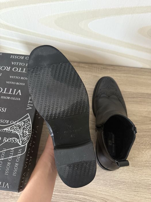 Чоловічі зимові черевики челсі Vito Rossi 40 р.