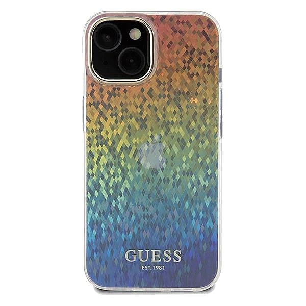 Etui Guess IML Faceted Mirror Disco Iridescent na iPhone 14 / 15 / 13