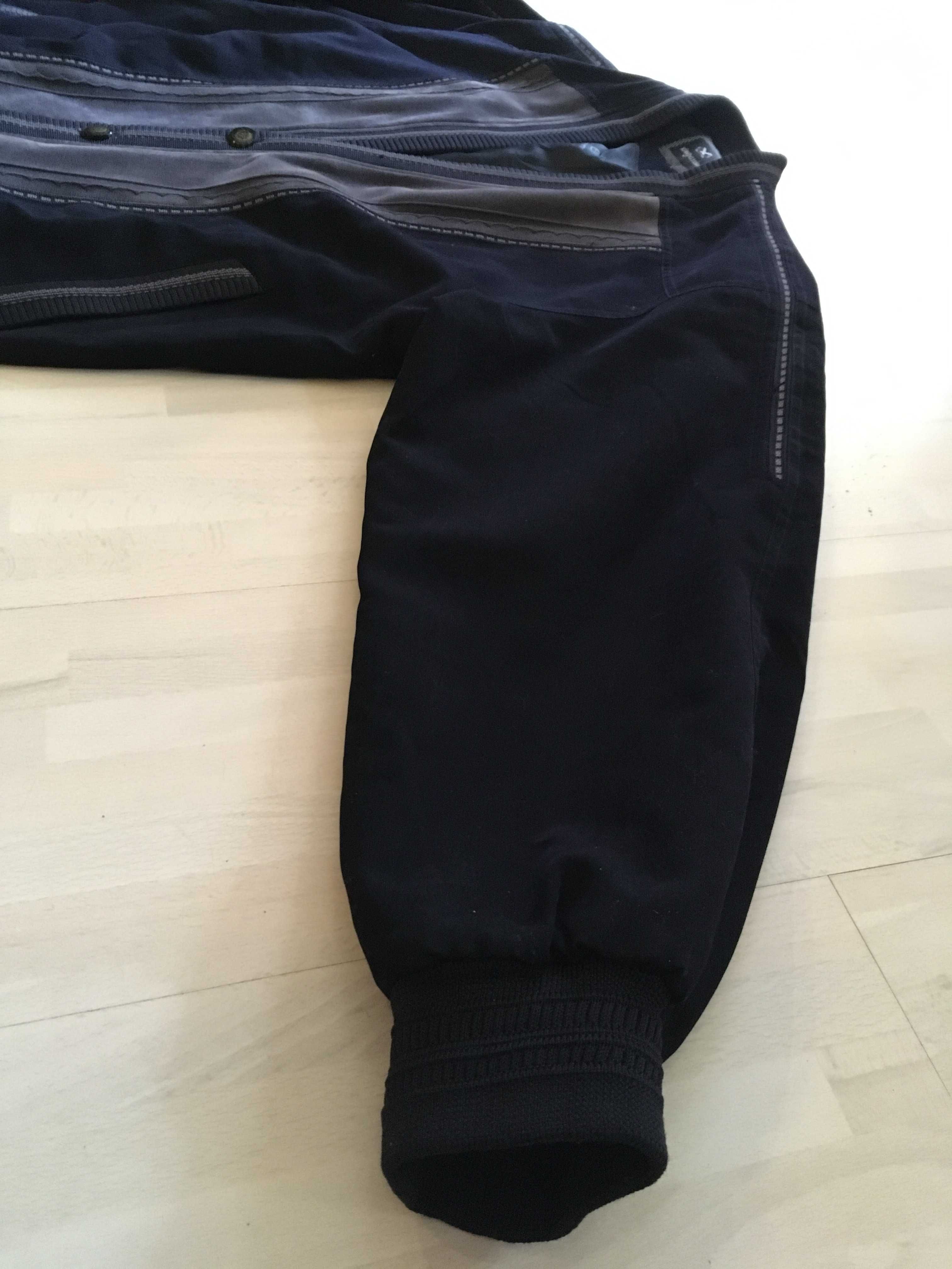 Kurtka Bluza Marynarkowa Męska Retro Zamszowa Wiosna Jesień XL