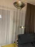 Lampa stojąca srebrna