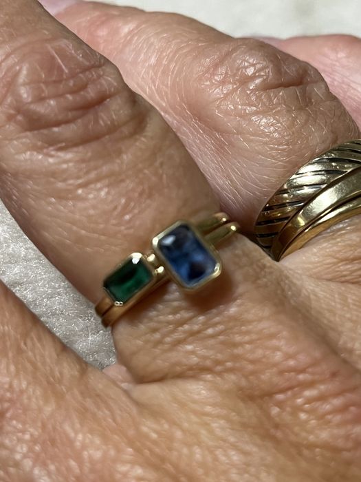 Pierścionki złote z cyrkoniami ,,585