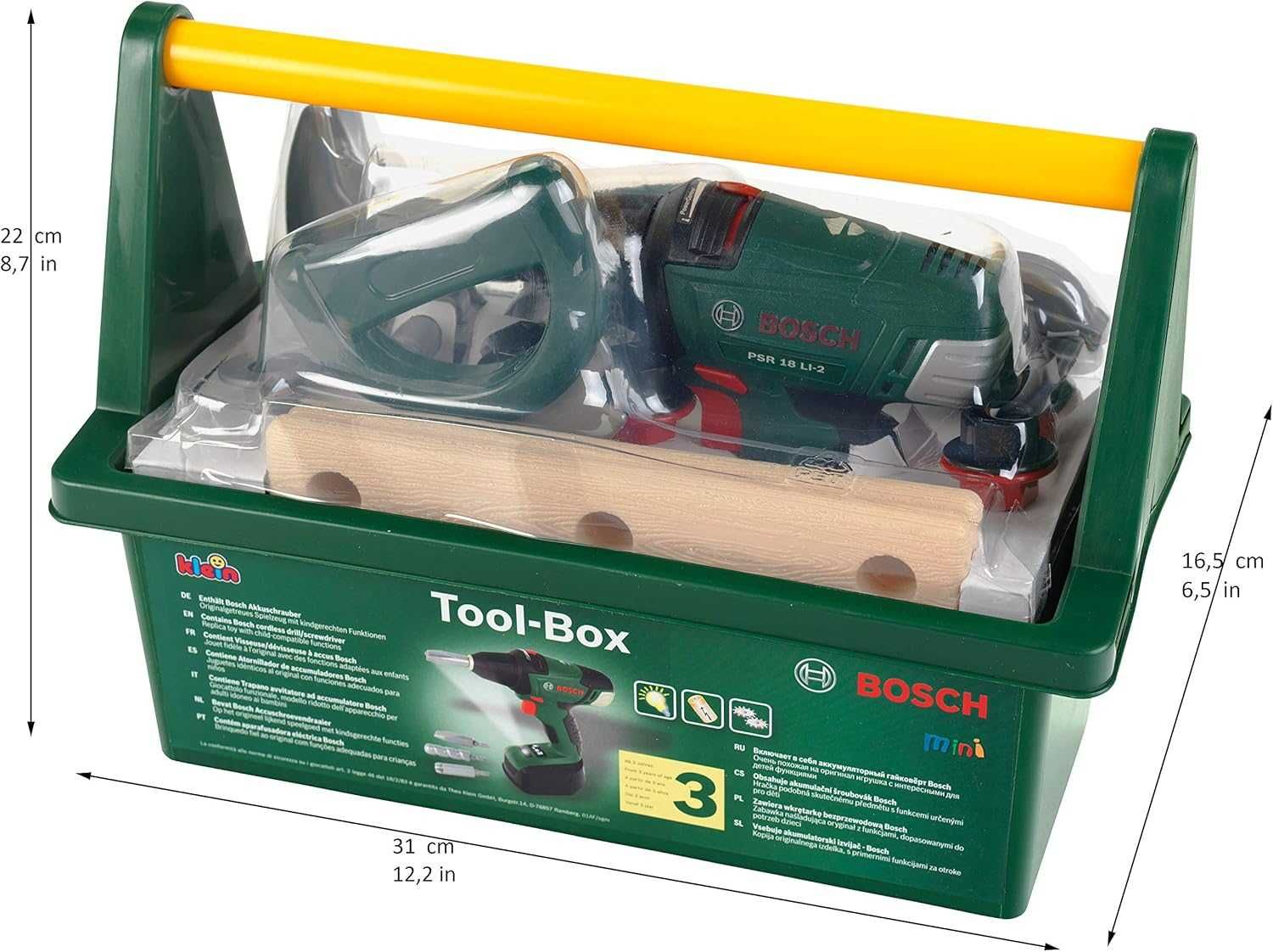 Ігровий набір Klein Bosch Mini Дитячий ящик з інструментами (8520)