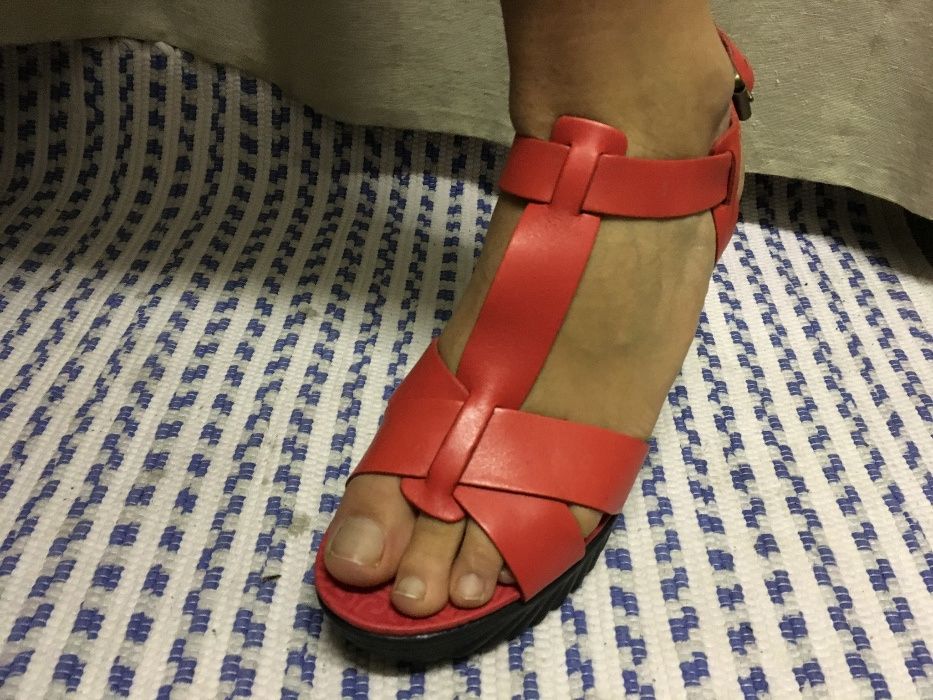 Sandálias Rockport cunha rosa salmão (39) [ULTIMO PREÇO]