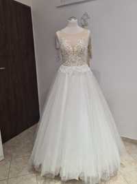 Suknia ślubna princeska 38 rozmiar kolor ivory