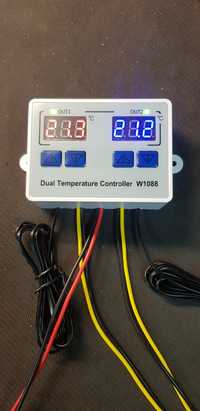 Regulator Temperatury Podwójny Sterownik Temperatury Wyświetlacz LCD