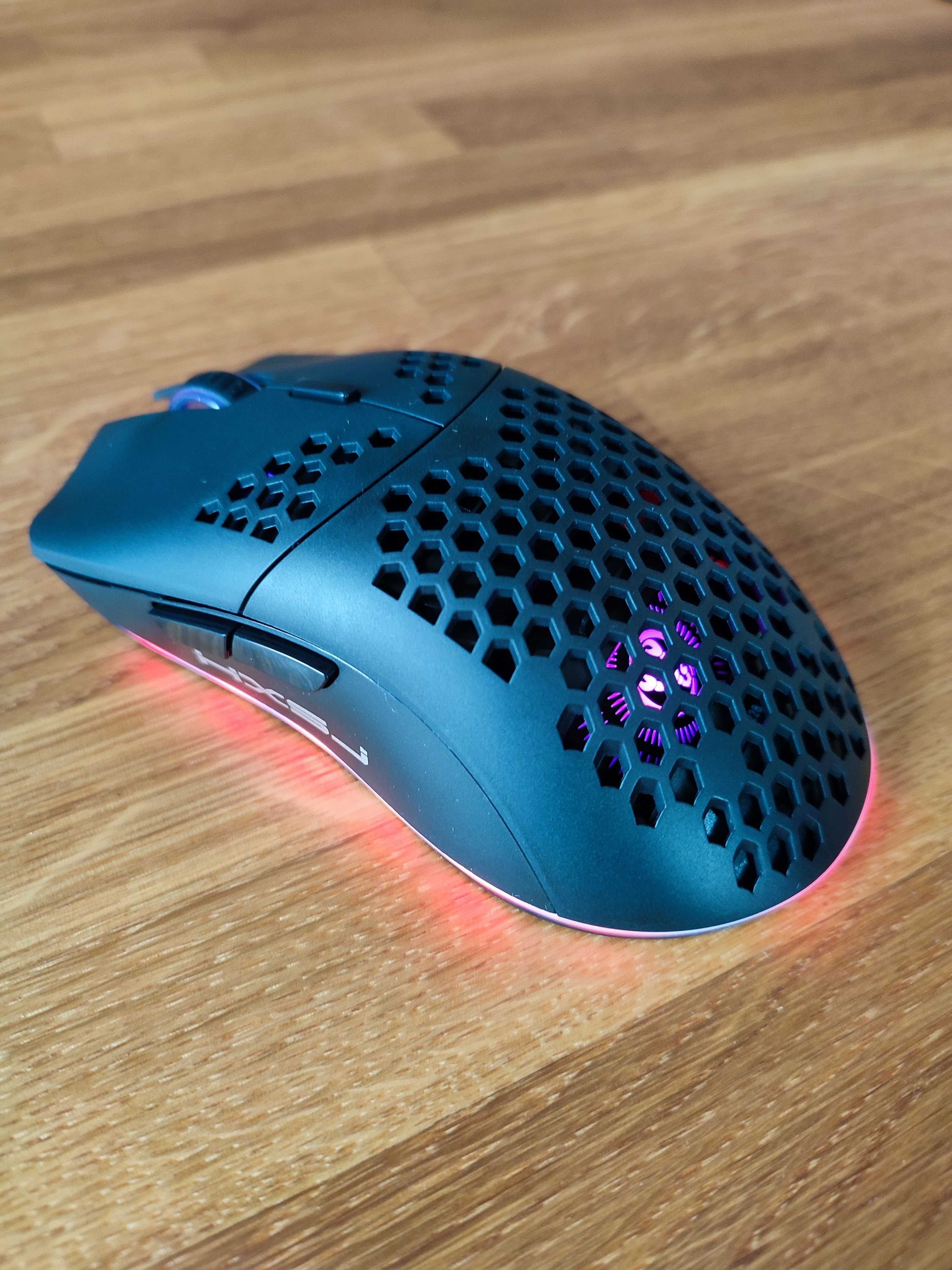 Myszka bezprzewodowa gamingowa HXSJ RGB Black