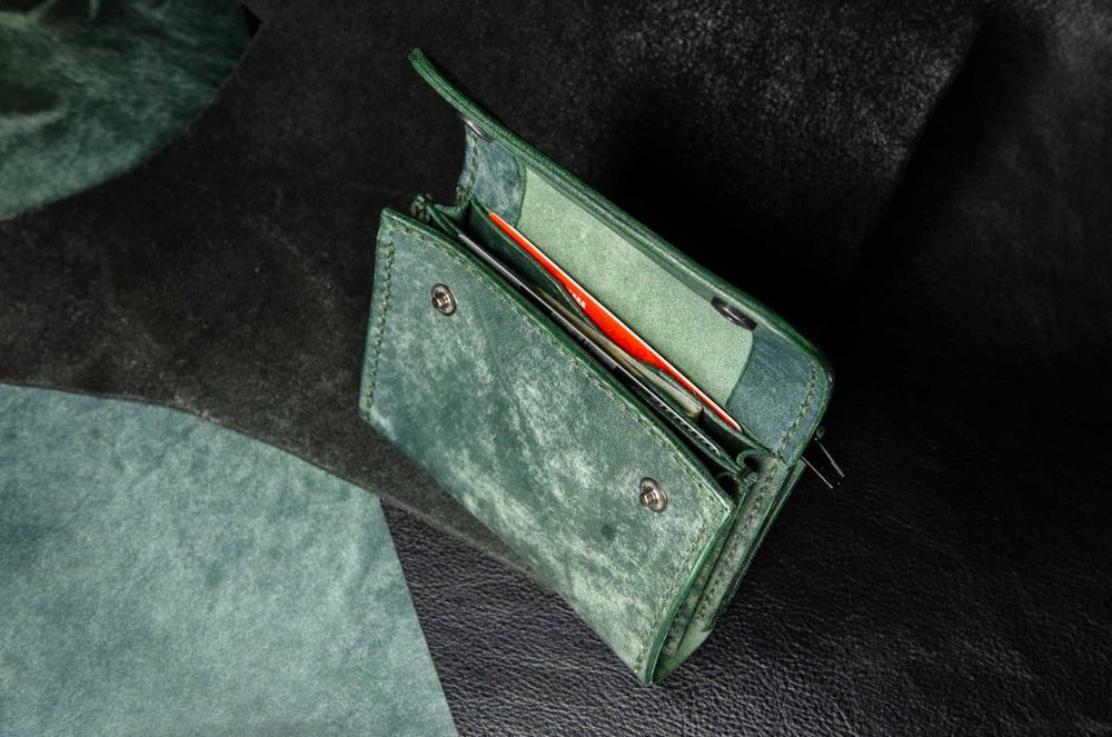 Portfel skórzany 100% ręcznie wykonany