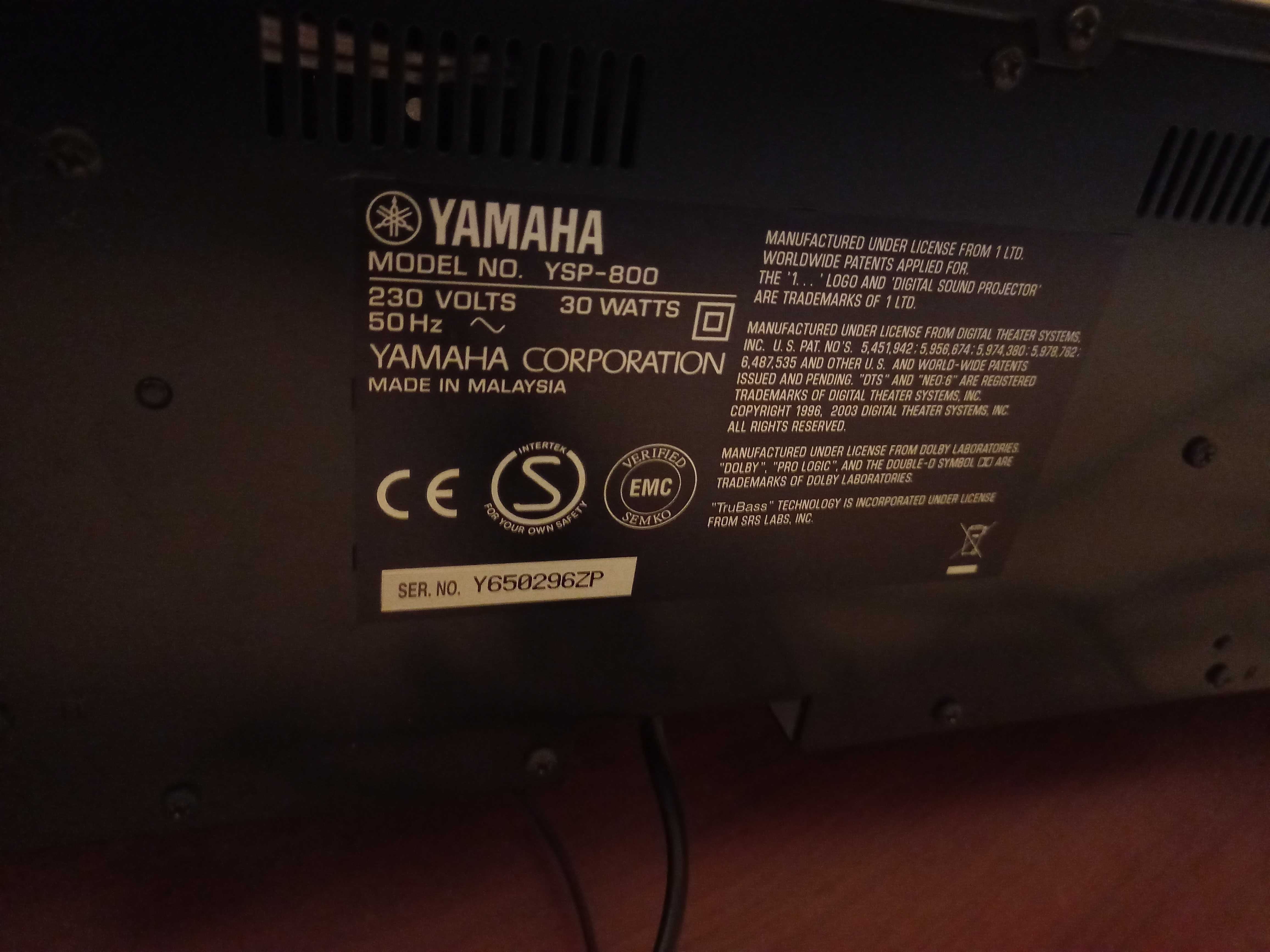 Soundbar Yamaha YSP-800