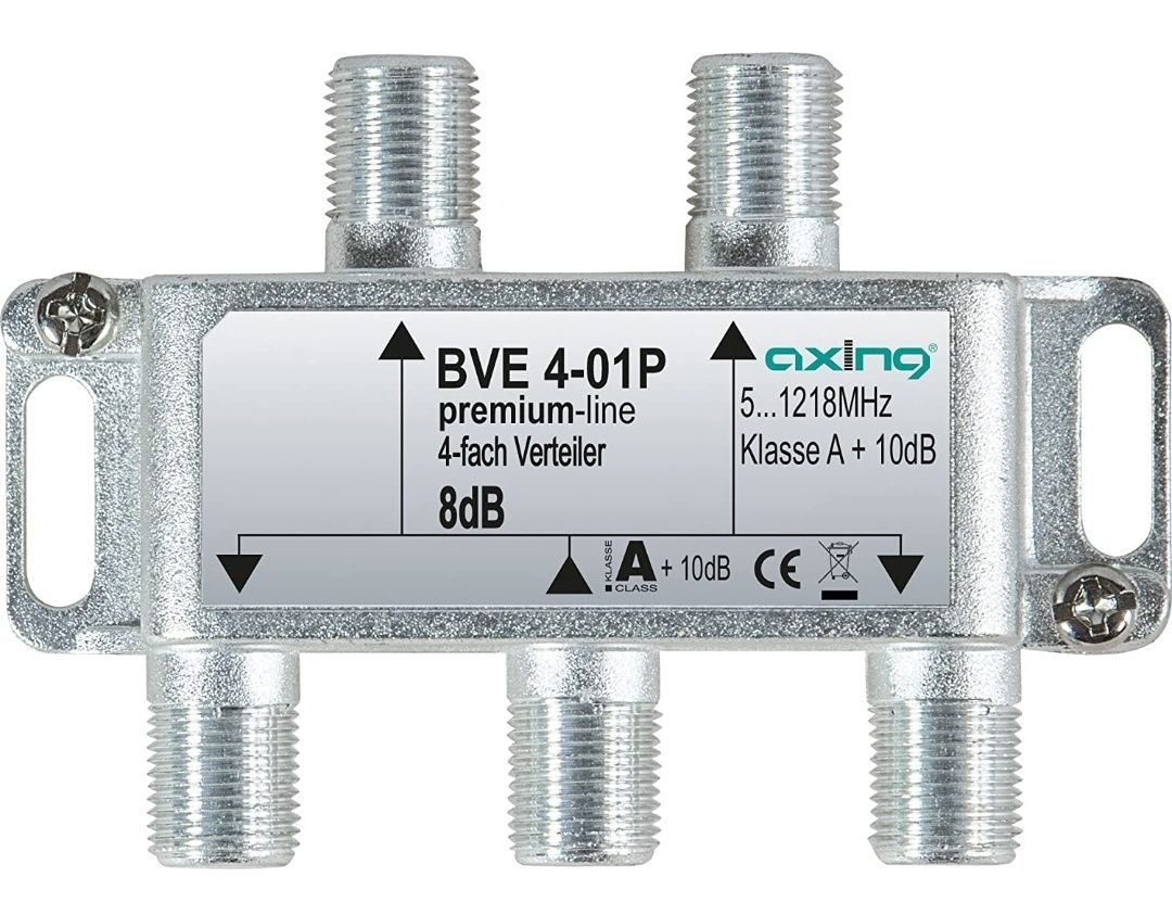 Axing BVE 4-01P 4-krotny rozdzielacz telewizja kablowa