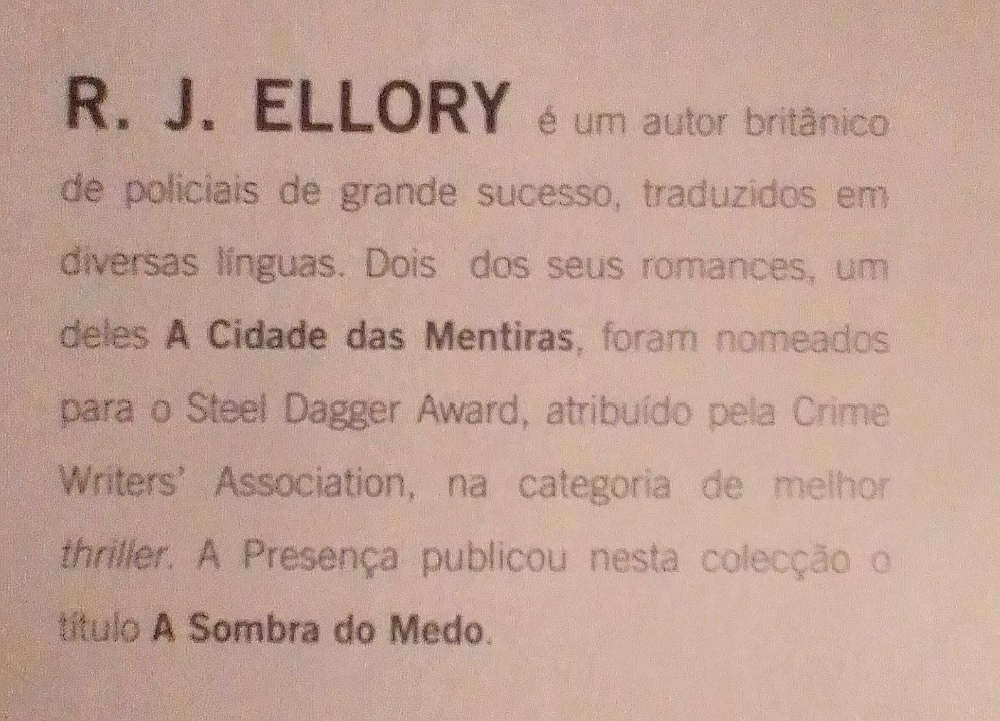 Livro NOVO "A Cidade das Mentiras" por R. J. Ellory.