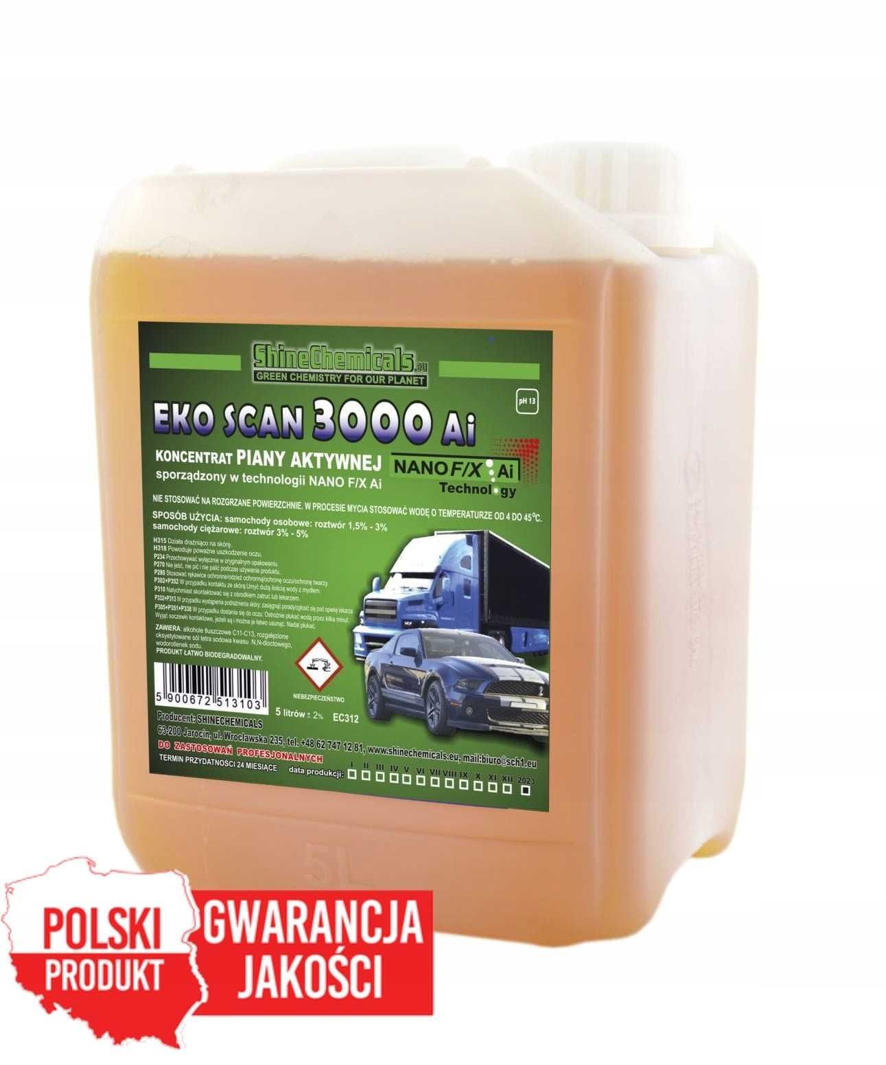Koncentrat Eko Scan 3000 5l piana + mega nabłyszczenie