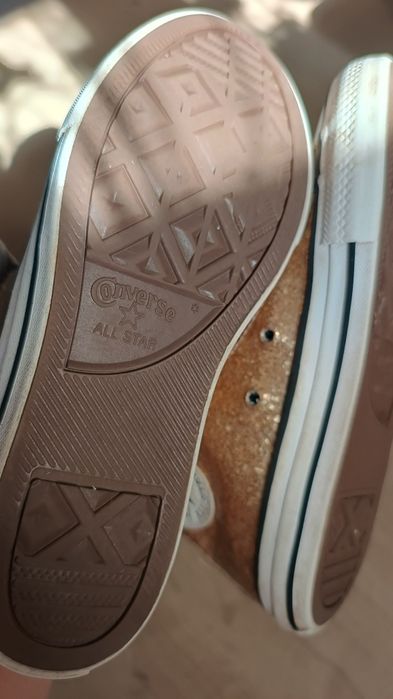 Buty trampki złote Converse