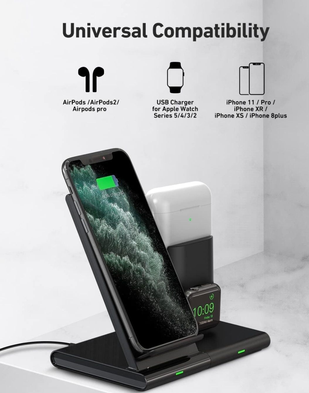 Wireless charger  Fast charge carregador sem fios igual a novo
