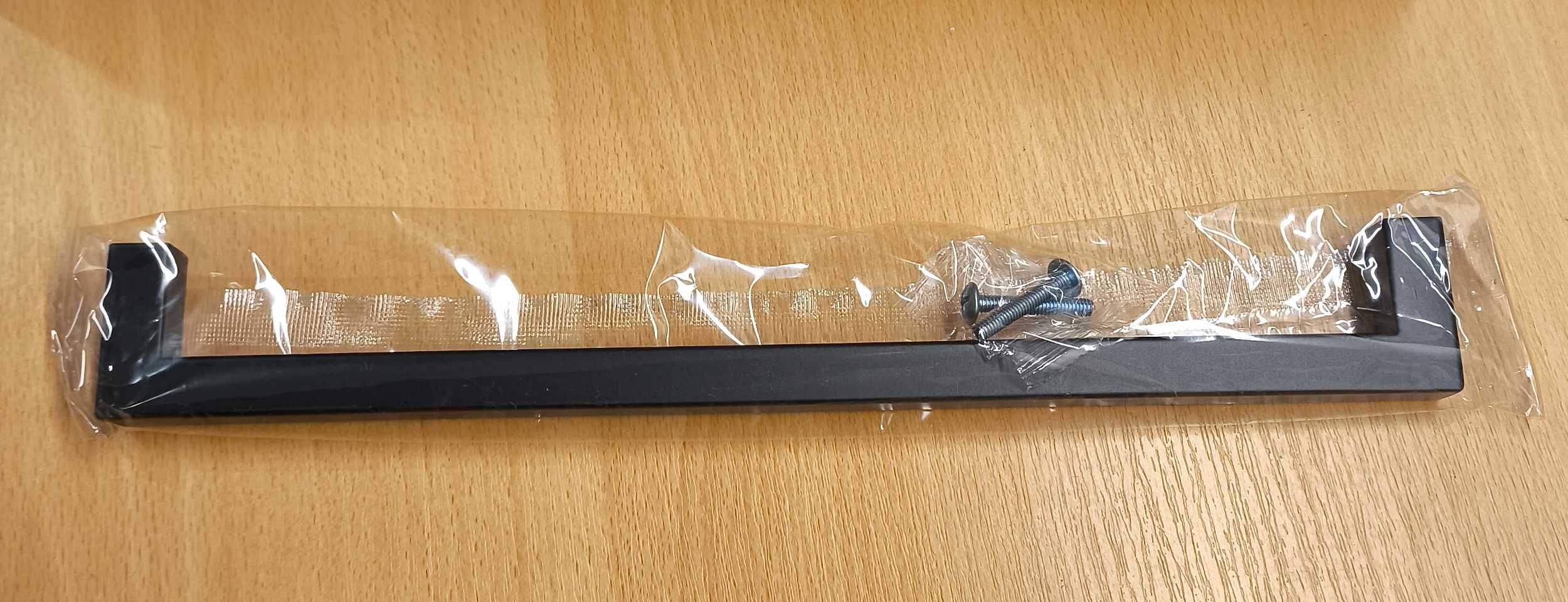 Uchwyty do szafek matowe czarne do szuflad loft 25szt 256/266mm [2390]