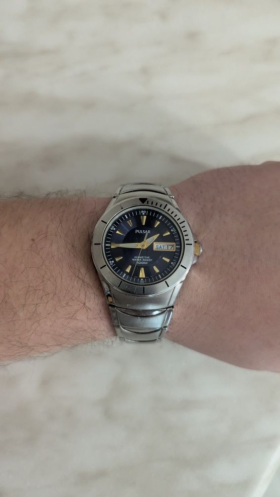 Часы Pulsar Kinetic 100m, годинник Японія