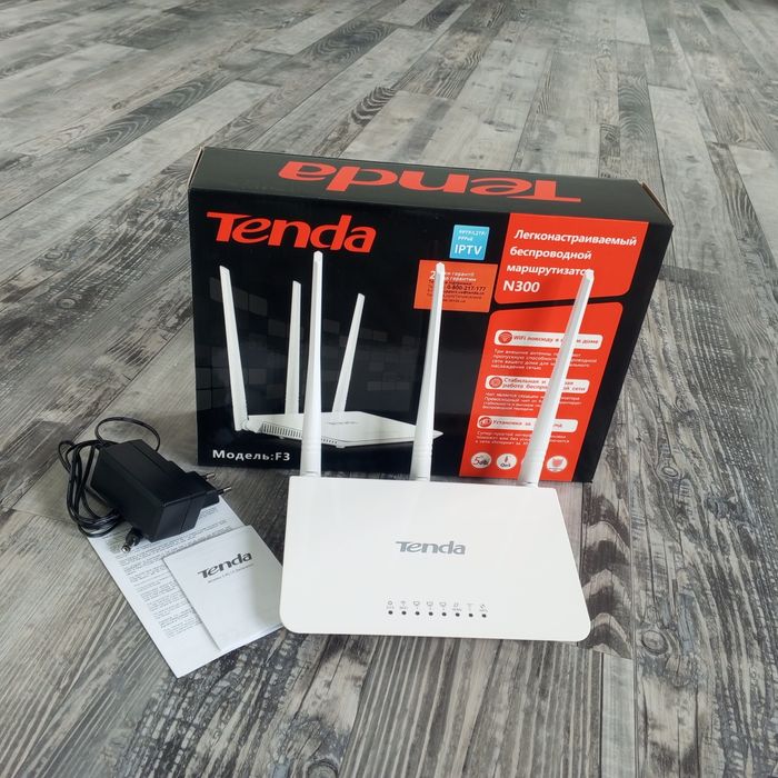 Роутер, маршрутизатор tenda F3, тенда ф3