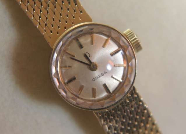 OMEGA złoty zegarek złoto próba 585 14k damski złota bransoletka